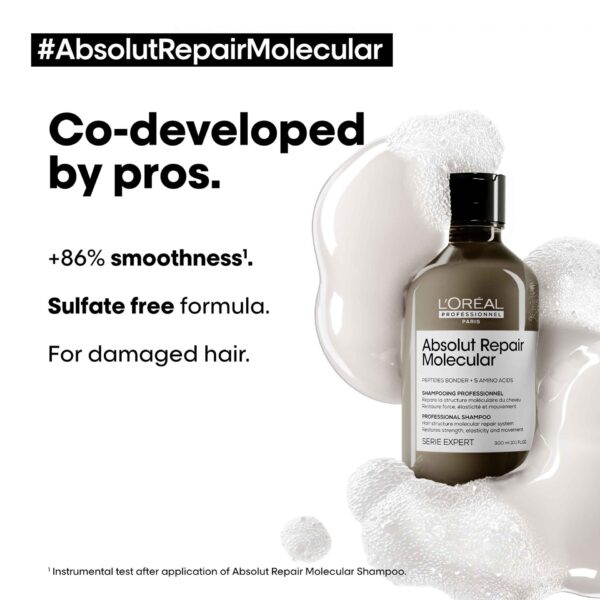 L’Oreal Professionnel Absolut Repair Molecular აღმდგენი შამპუნი - Image 2